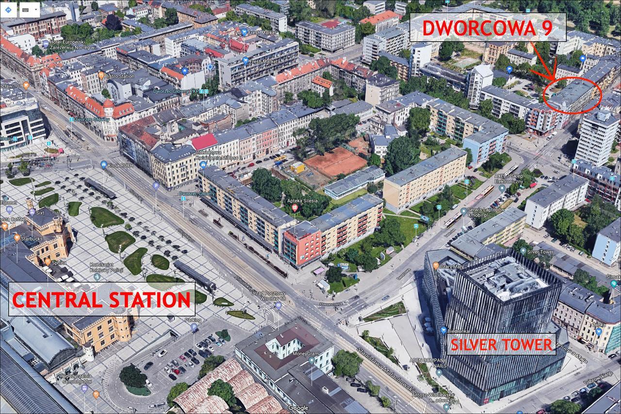 Terra Studio Dworcowa Apartman Wrocław Kültér fotó